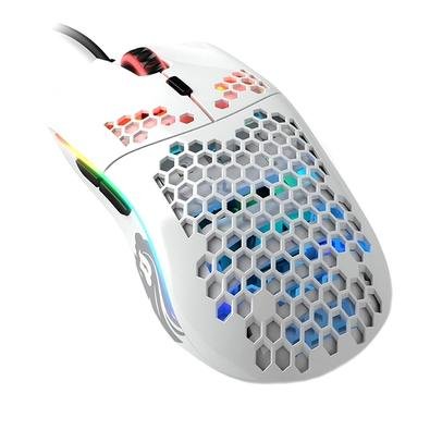 Mouse Gamer Glorious PC Gaming Race Model O, RGB, 6 Botões, 12000DPI, Branco - GO-WHITE