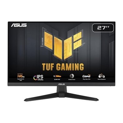 Monitor Gamer ASUS TUF Gaming VG279QE5A 27", IPS, Full HD, 146Hz, 1ms, FreeSync, HDR10, HDMI, DisplayPort, Preto - 90LM0BJ0-B011X1