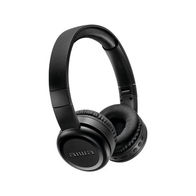 Headphone Bluetooth AIWA AWS-HP-03-B, Design Dobrável, Confortável com Microfone, Preto - AWS-HP-03-B