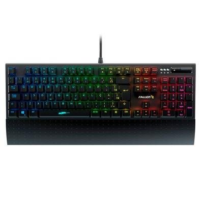 Teclado Gamer Mecânico Fallen Falcão-Peregrino V3, RGB, Switch Black, ABNT2