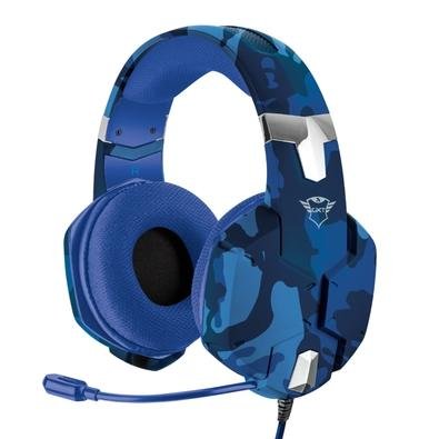 Headset Gamer Trust, GXT 322B Carus - Azul - 23249