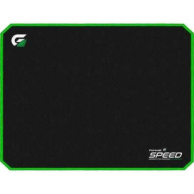 Mousepad Gamer Fortrek Speed MPG101, Médio (320X240mm), Preto/Verde - 72691