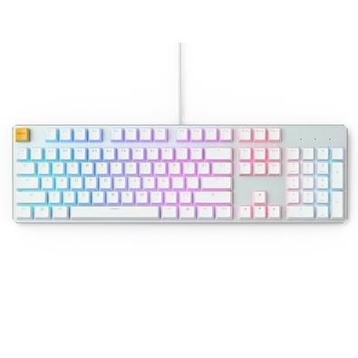 Teclado Mecânico Gamer Glorious Gaming GMMK, RGB, Switch Gateron Brown, US, Branco - GLO-GMMK-FS-BRN-W