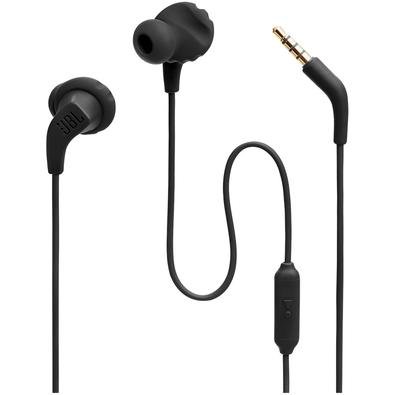 Fone de Ouvido Esportivo JBL Endurance Run 2, com Microfone, Resistente a Água, Preto - JBLENDURRUN2BLK