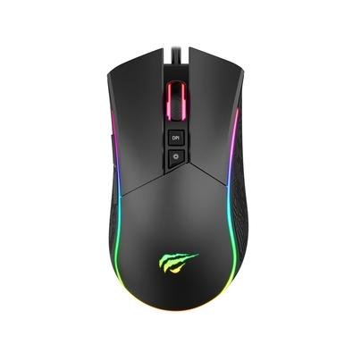 Mouse Gamer Havit, RGB, 4800 DPI, 7 Botões, Preto - MS1001S