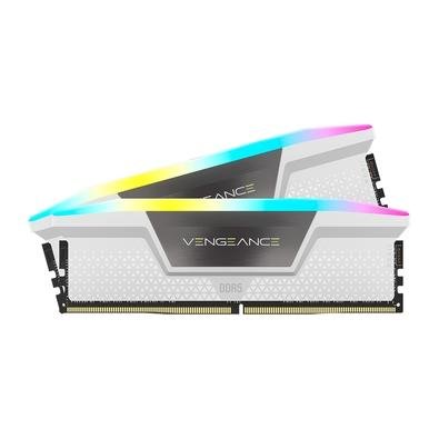 Memória RAM Corsair Vengeance RGB, 32GB (2x16GB), 5200MHz, DDR5, CL40, Branco - CMH32GX5M2B5200C40W