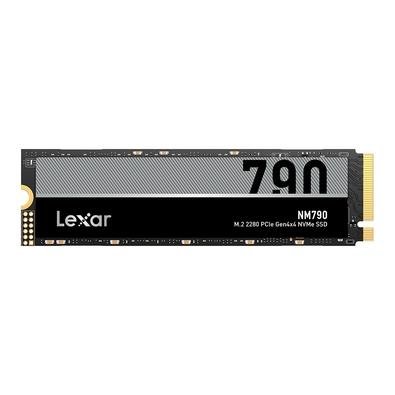 SSD Lexar NM790, 1TB, M.2 2280, PCIe NVMe, Leitura 7400 MB/s, Gravação 6500 MB/s, Preto e Cinza - LNM790X001T-RNNNG
