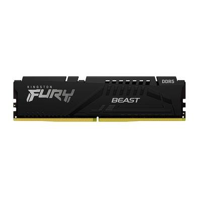 Memória Kingston Fury Beast EXPO, 8GB, 6000MT/s, DDR5, CL30, DIMM, Preto - KF560C30BBE-8