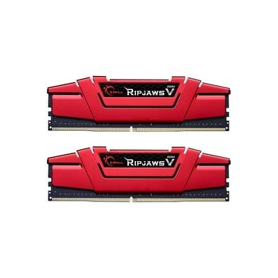 Memória RAM G.Skill Ripjaws V Series 32GB (2x16GB), DDR4, 3600MHz, CL19, Vermelho – F4-3600C19D-32GVRB
