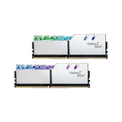 Memória RAM G.Skill Trident Z Royal Series RGB 16GB (2x8GB), DDR4, 4000MHz, CL18, Intel XMP, Branco – F4-4000C18D-16GTRS