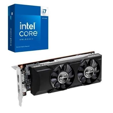 Kit Processador Intel Core I7-14700KF com Placa de Vídeo ARC A380