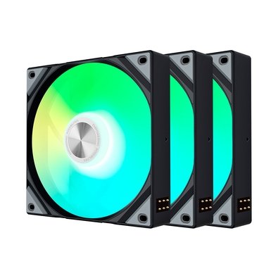 Kit com 3 Ventoinhas Tryx ROTA SL, ARGB, 120mm, Preto - F-R120A-AM3M-G0K