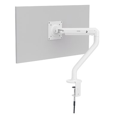 Suporte de Mesa Articulado para Monitor de 15" a 34" Iron Lift Rise Mode, Ajuste de altura, Pistão a Gás, Vesa, Branco - RM-IL-01-W