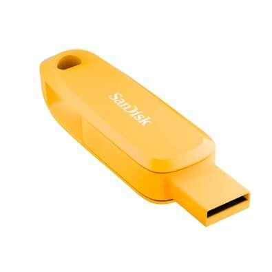 Pen Drive SanDisk 128GB, Tipo C e Tipo A, Amarelo - SDDDC6-128G-G46YD