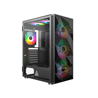 Gabinete Gamer Montech X3 Mesh, Mid-Tower, Painel Frontal em Mesh, Com 6X Fans, Preto - X3MESHBK