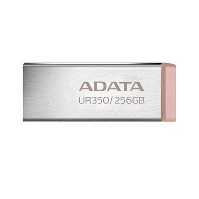 Pen Drive 256GB ADATA UR350, USB 3.2, Metálico, Dourado - UR350-256G-RSR/BG