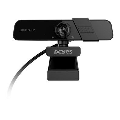 Webcam Pcyes Raza Fhd-04, Full HD, 1080P, Com Microfone, Preto - Rzfhd04