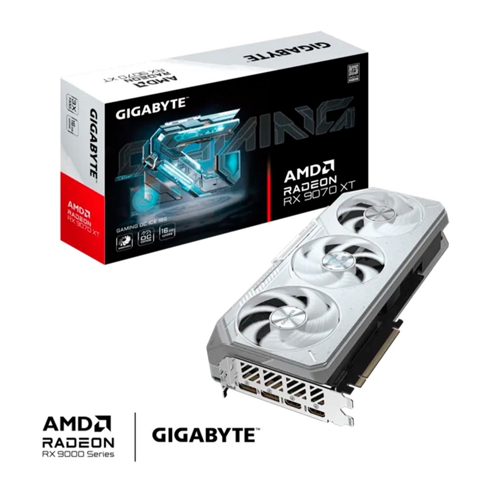 RX 9070 XT Gigabyte GAMING OC ICE 16G | KaBuM!