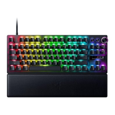 Teclado Gamer Óptico Razer Huntsman V3 Pro 8000hz TKL, Switch Óptico Analógico Gen-2, Rapid Trigger, Snap Tap - Preto - RZ03-05520200