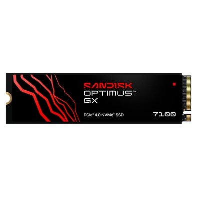 SSD SanDisk Optimus GX 7100, 1TB, M.2 2280, PCIe 4.0 x4, NVMe, Leitura: 7250 MB/s, Gravação: 6900 MB/s - SDSP71100TAN-000E0