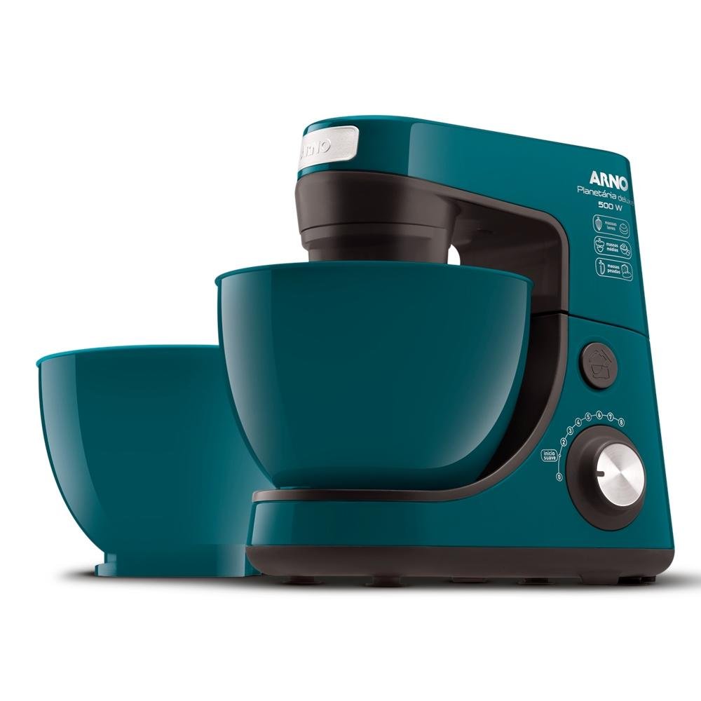 Batedeira Arno Planetária Deluxe SX95, 500W, 2 Tigelas, 110V, Verde - SX8213B1 Batedeira Arno Planetária Deluxe SX95, 500W, 2 Tigelas, 110V, Verde - SX8213B1