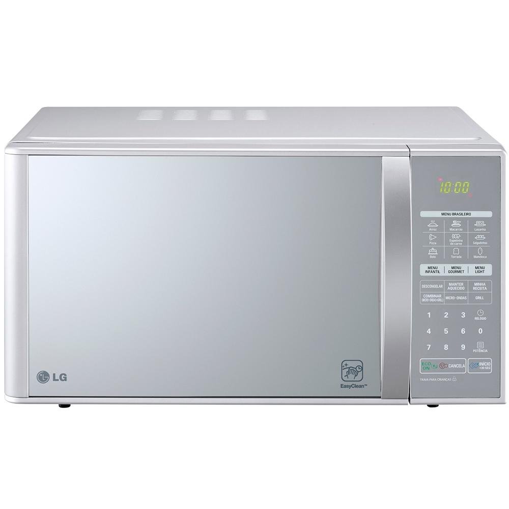 Micro-ondas LG Grill 900W/1000W, 30L, 110V, Prata - MH7053R Micro-ondas LG Grill 900W/1000W, 30L, 110V, Prata - MH7053R