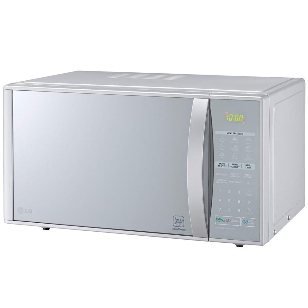 Micro-ondas LG Grill 900W/1000W, 30L, 110V, Prata - MH7053R Micro-ondas LG Grill 900W/1000W, 30L, 110V, Prata - MH7053R