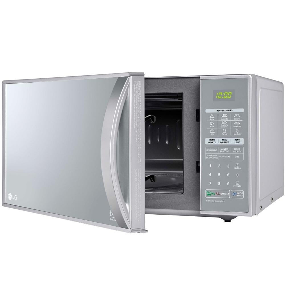 Micro-ondas LG Grill 900W/1000W, 30L, 110V, Prata - MH7053R Micro-ondas LG Grill 900W/1000W, 30L, 110V, Prata - MH7053R