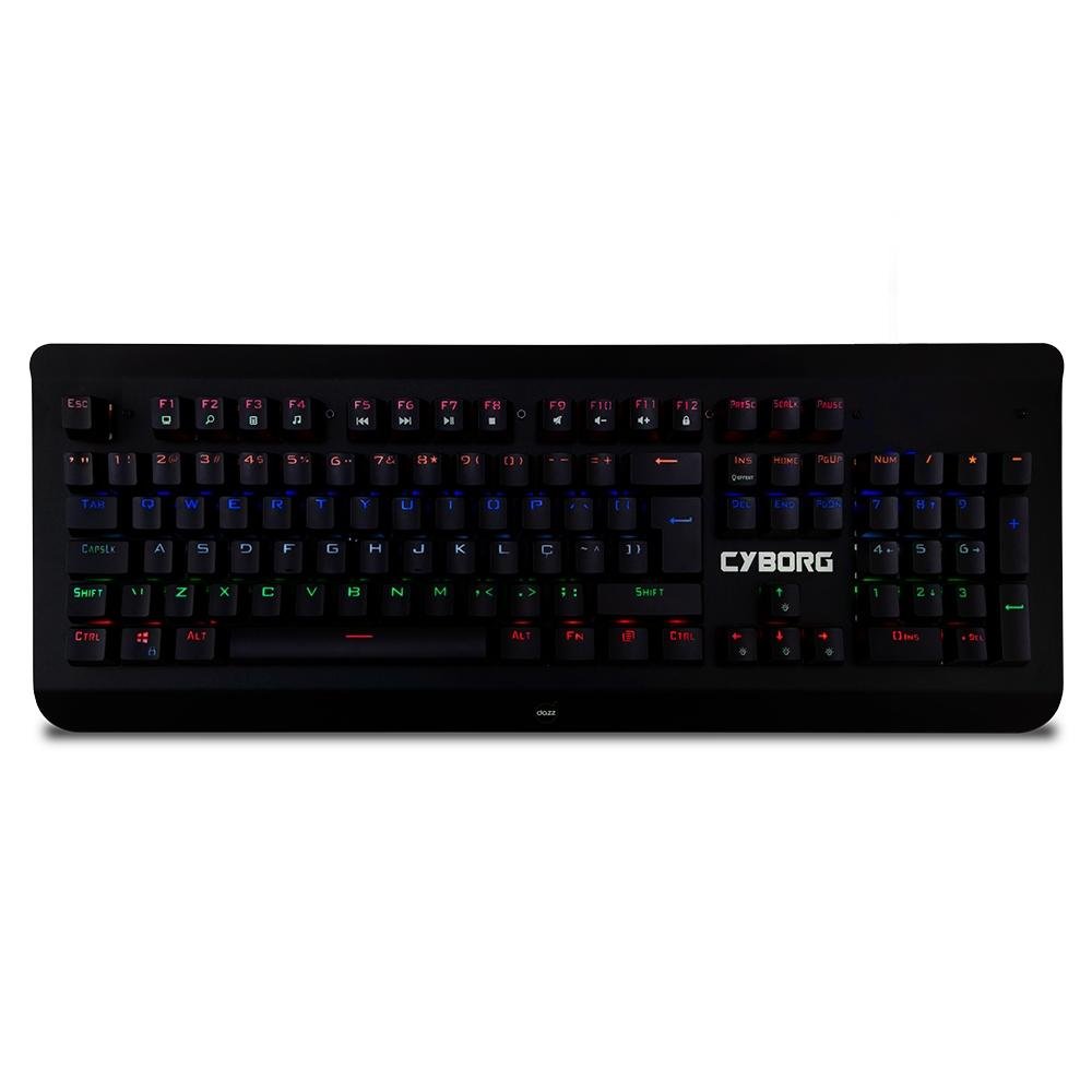 Teclado Mecânico Gamer Dazz Cyborg Revolution, LED, Switch Outemu, ABNT2 - 625261 Teclado Mecânico Gamer Dazz Cyborg Revolution, LED, Switch Outemu, ABNT2 - 625261