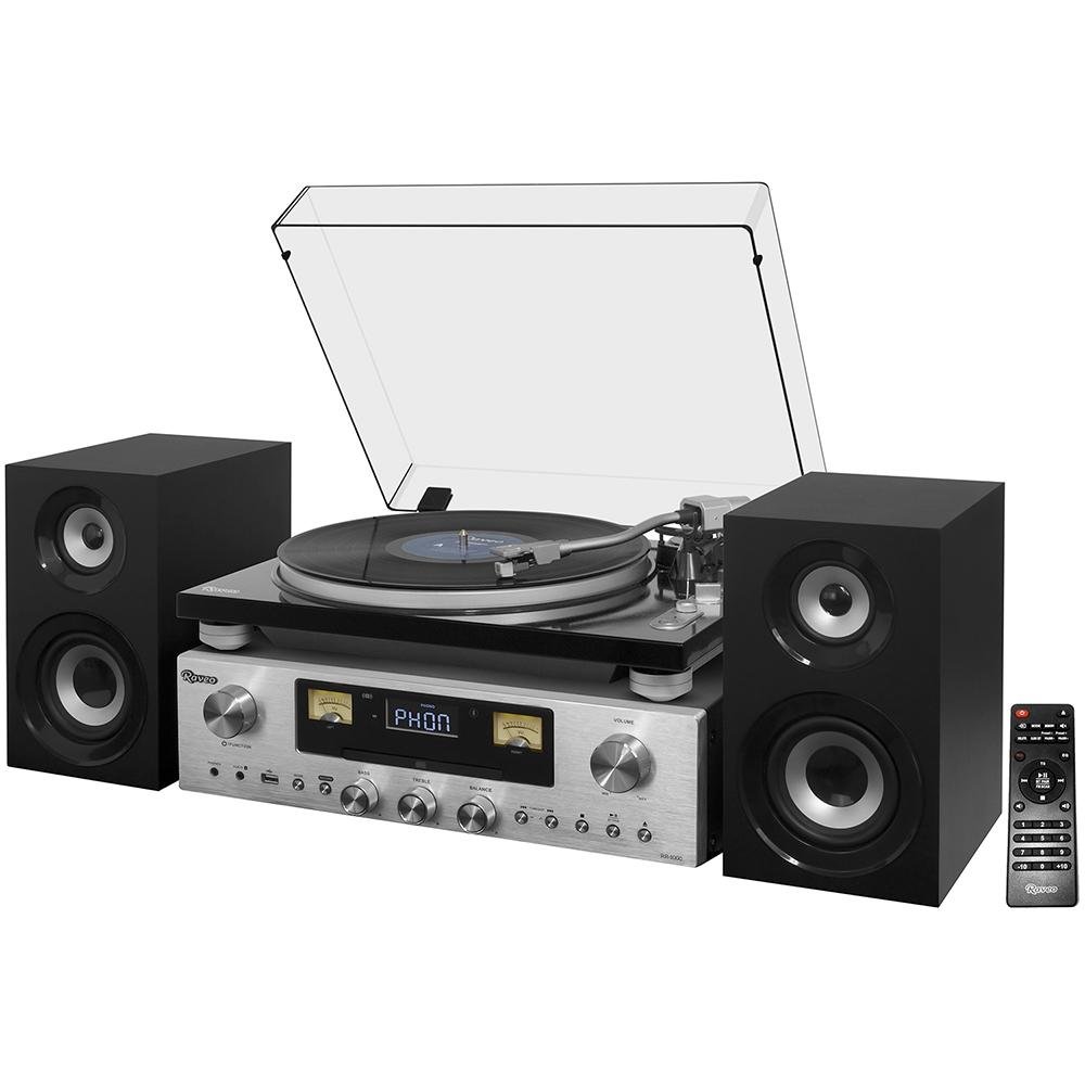Toca Discos Raveo Concert One, Bluetooth, USB, 80W | KaBuM!