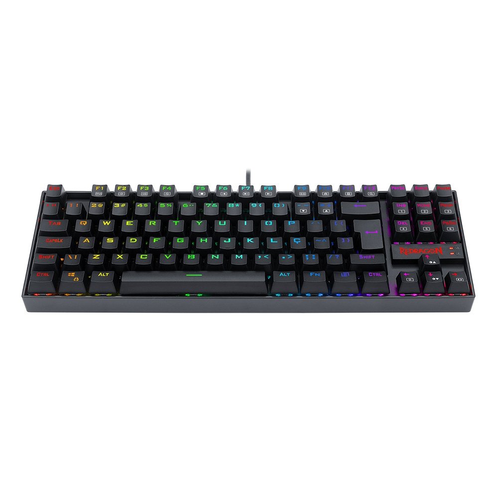 Teclado Gamer Magnético Redragon Kumara Pro V2, RGB, Switch Vermelho, ABNT2, Preto - K552RGB-PRO (PT-RED) V2 Teclado Gamer Magnético Redragon Kumara Pro V2, RGB, Switch Vermelho, ABNT2, Preto - K552RGB-PRO (PT-RED) V2