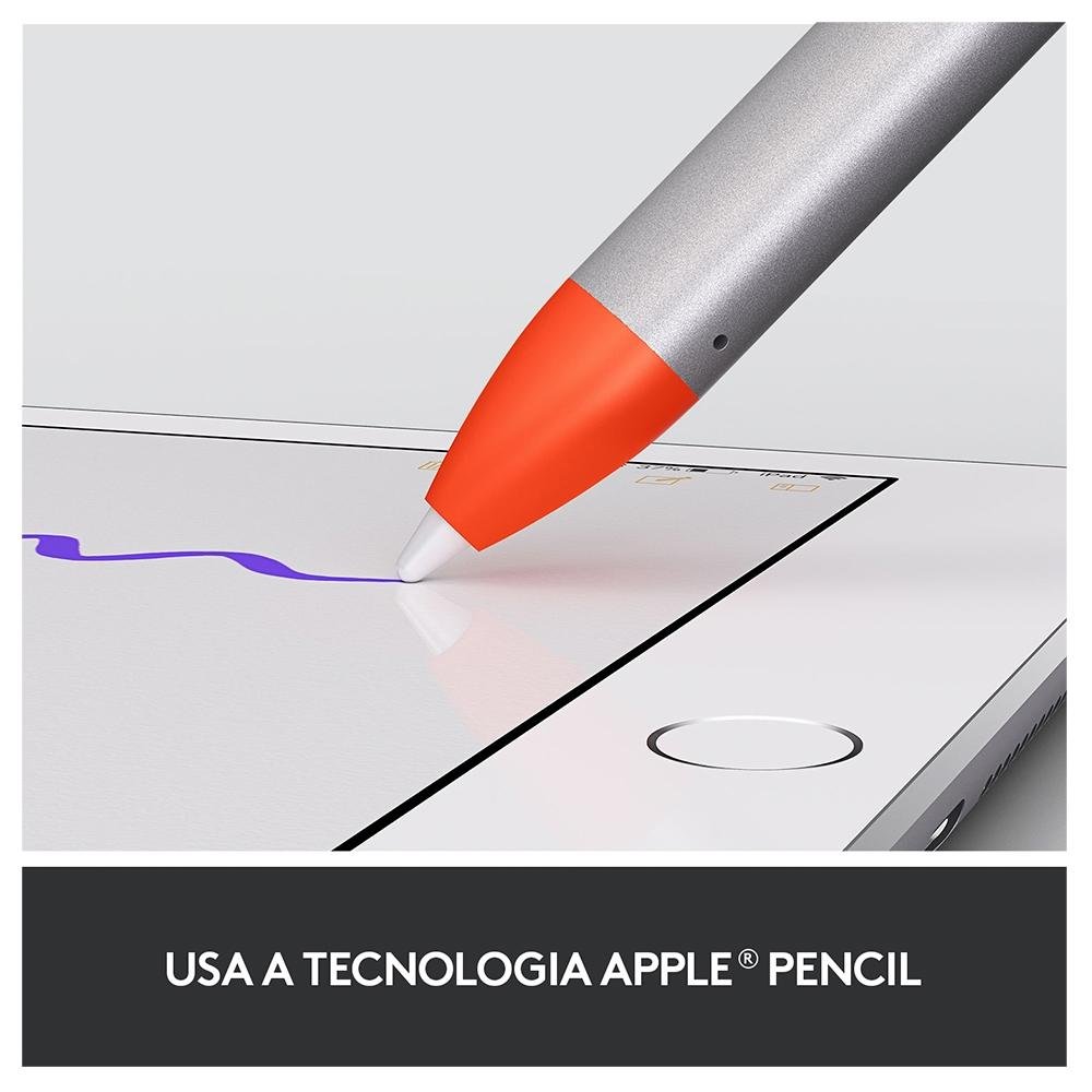 Lápis Digital Logitech Crayon Para iPad de 6ª Geração|KaBuM!
