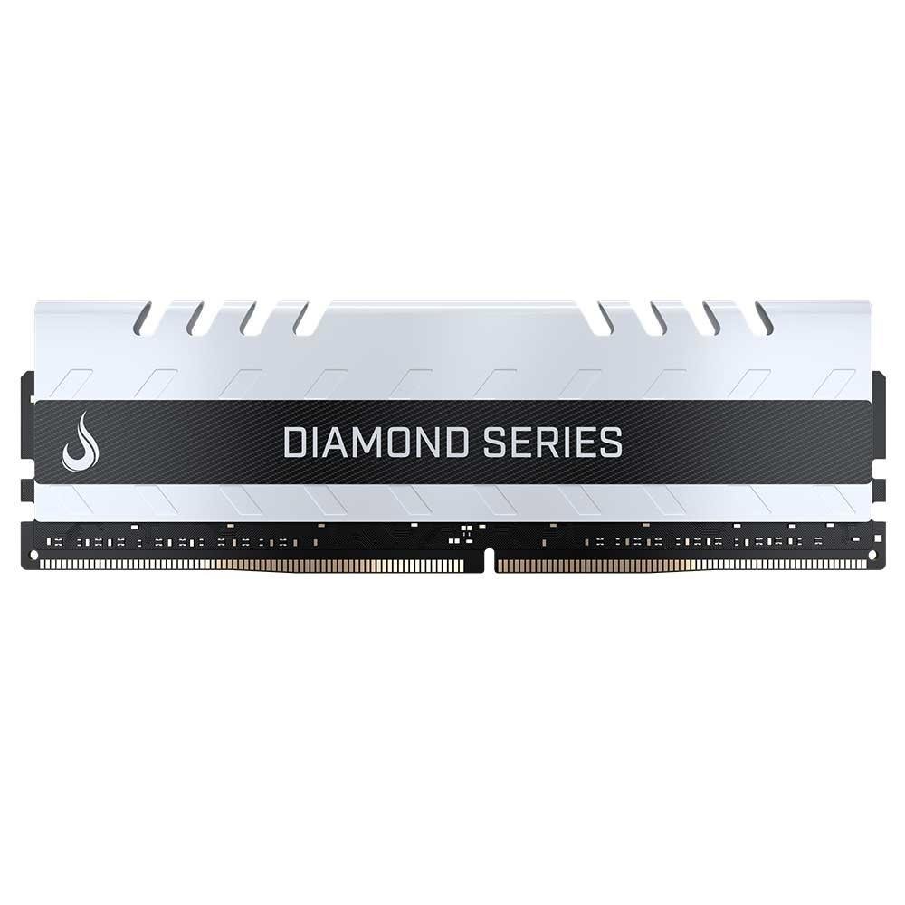 Memória Rise Mode Diamond, 8GB, 2400MHz, DDR4, CL17, Branco - RM-D4-8G-2400DW