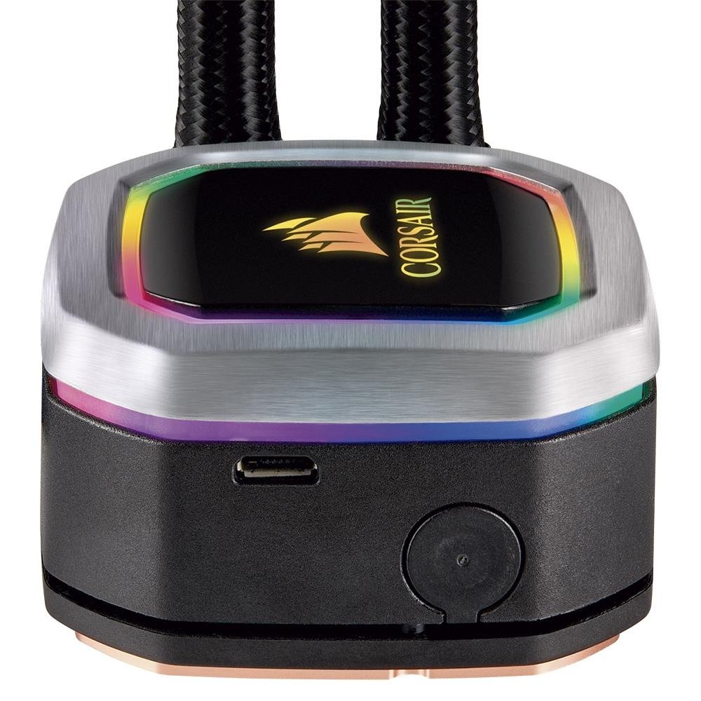 Water Cooler Corsair Hydro H115i RGB Platinum, 280mm, Preto - CW