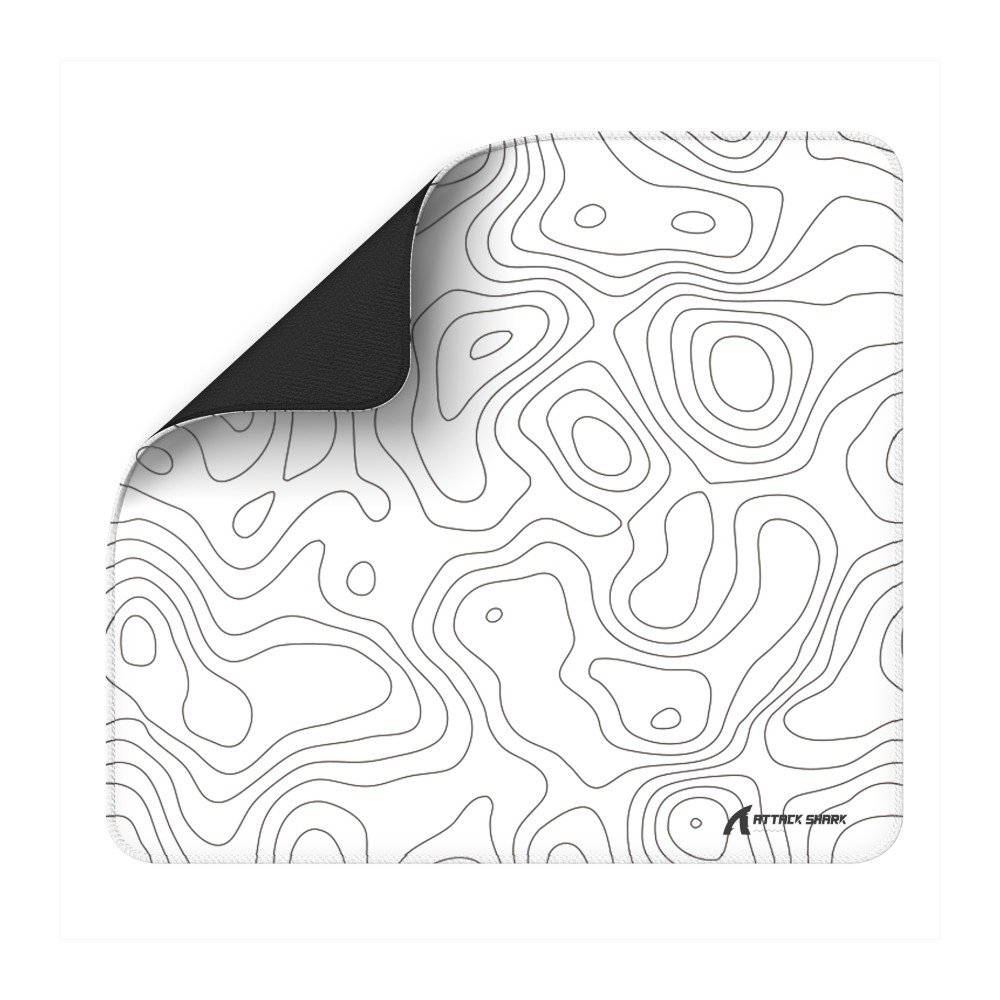 MOUSE PAD ATTACK SHARK CM02 WHITE 450X400X4MM HIBRIDO