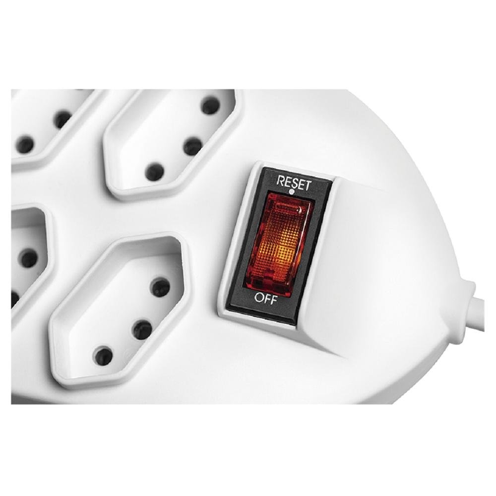 Filtro de Linha Intelbras 8 Tomadas, EPE 1008+, Bivolt, Branco - 4824003