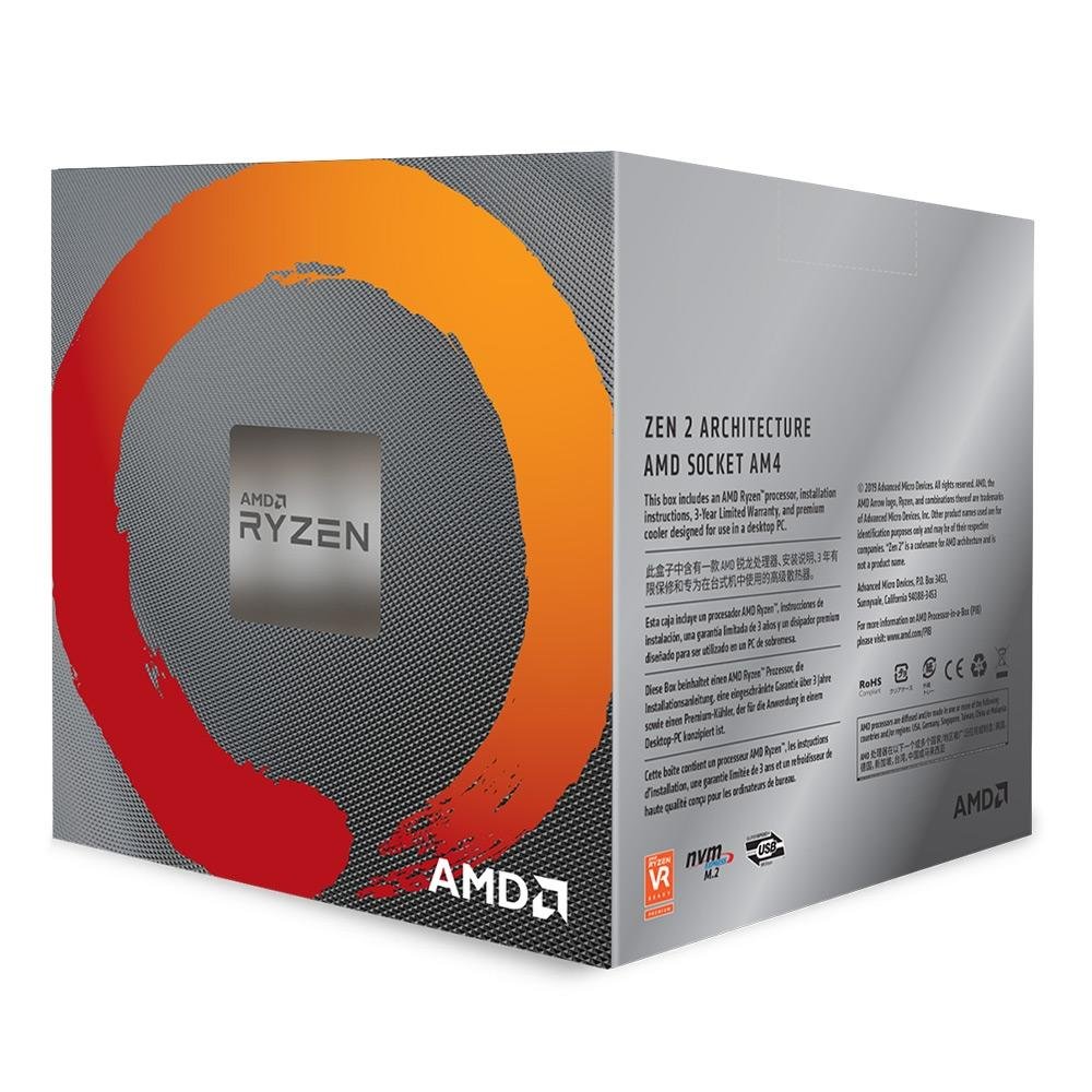 Processador AMD Ryzen 7 3800X, 3.9GHz (4.5GHz Max Turbo), Octa Core, 16 Threads, Cache 32MB, AM4 - 100-100000025BOX Processador AMD Ryzen 7 3800X, 3.9GHz (4.5GHz Max Turbo), Octa Core, 16 Threads, Cache 32MB, AM4 - 100-100000025BOX