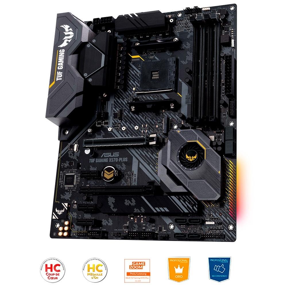 Placa-Mãe Asus TUF Gaming X570-PLUS, AMD AM4, ATX, DDR4