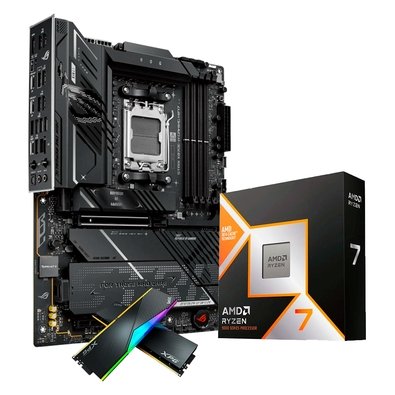 Kit Upgrade Ryzen 7 9800X3D ASUS ROG e Memória DDR