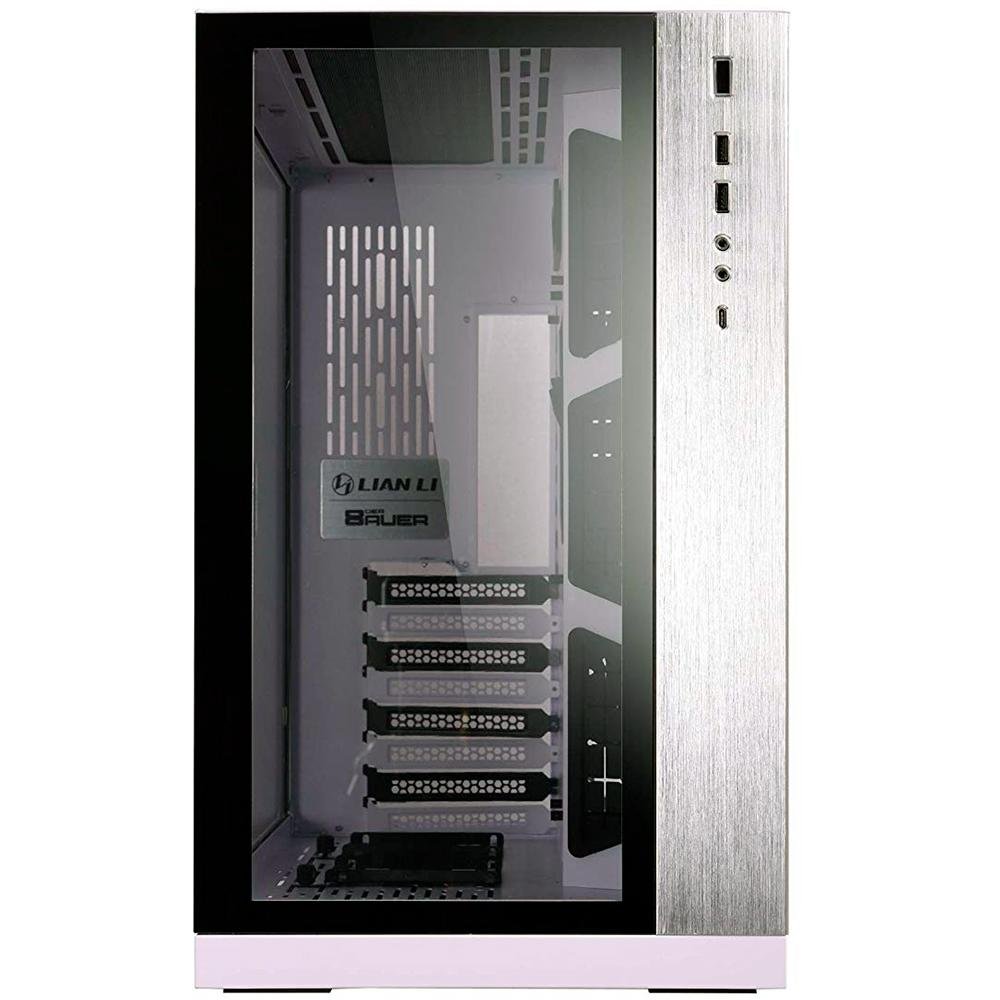 Gabinete Gamer Lian Li PC-011 Dynamic, Mid Tower, ATX, Lateral e Frontal em Vidro Temperado, Sem FANs, Branco - PC-O11 DYNAMIC WHITE