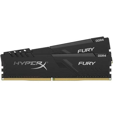 KaBuM! - Memória HyperX Fury, 16GB (2x8GB), 2666MHz, DDR4, CL16, Preto -  HX426C16FB3K2/16