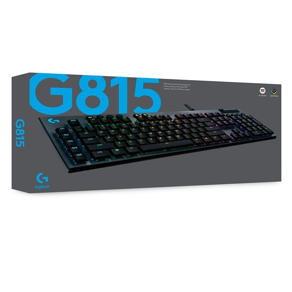 Teclado Mecânico Gamer Logitech G815 RGB LIGHTSYNC | KaBuM!