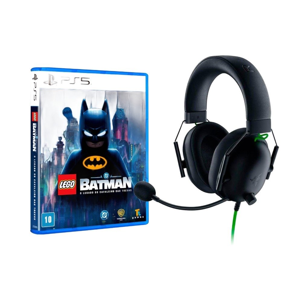 Kit Razer BlackShark V2 X + LEGO Batman PS5