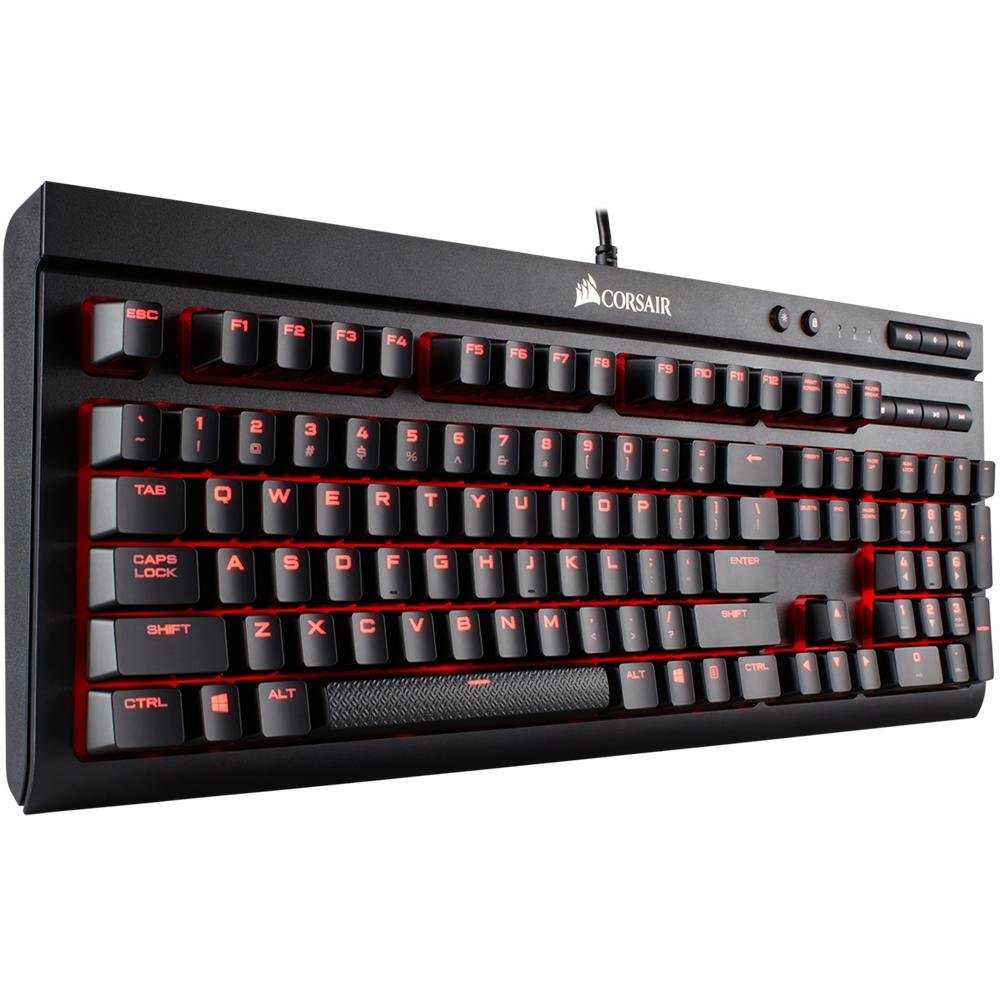 Teclado Mecânico Gamer Corsair K68, LED Vermelho, Switch Cherry MX