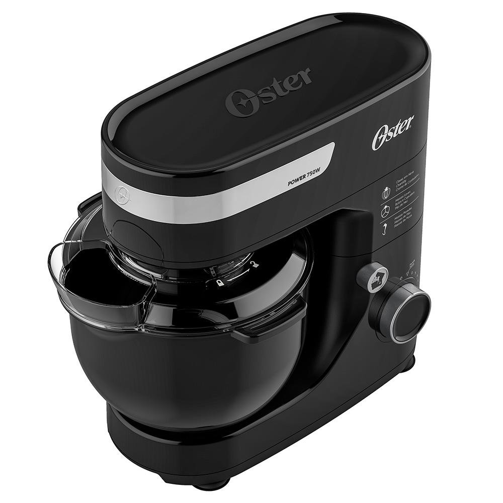 Batedeira Planetária Oster, 12 Velocidades, 750W, 220V, Preta - OBAT610-220 Batedeira Planetária Oster, 12 Velocidades, 750W, 220V, Preta - OBAT610-220
