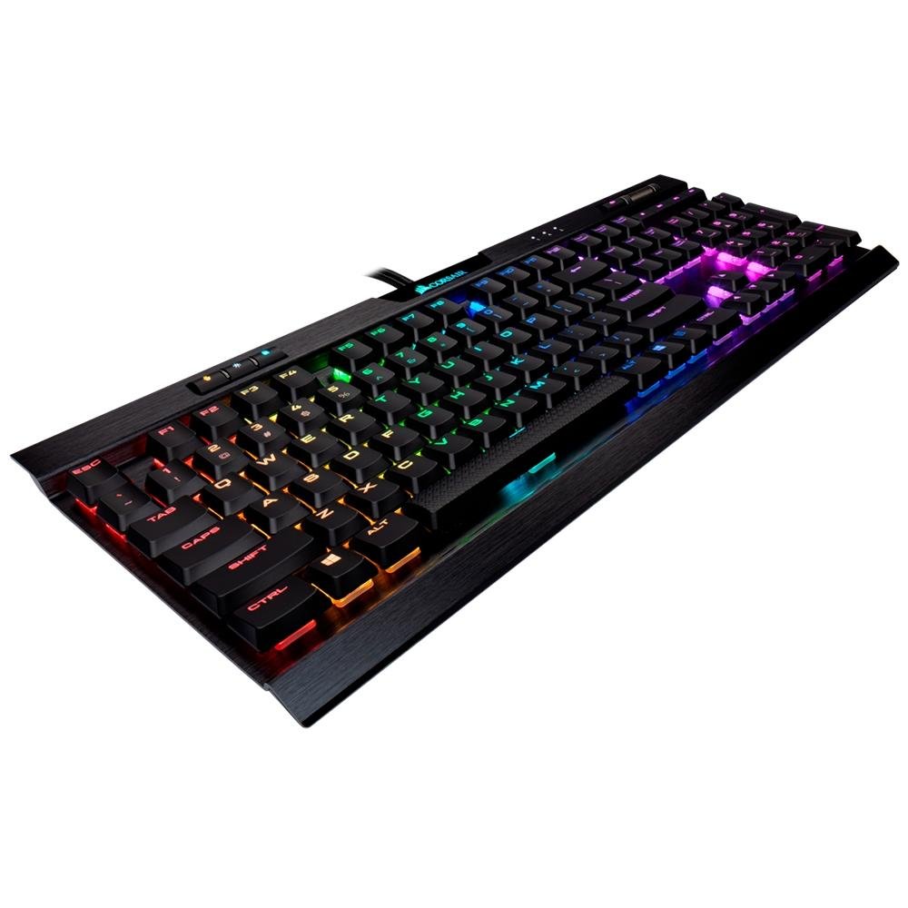 Teclado Mecânico Gamer Corsair K70 MK.2 Rapidfire, RGB, Switch