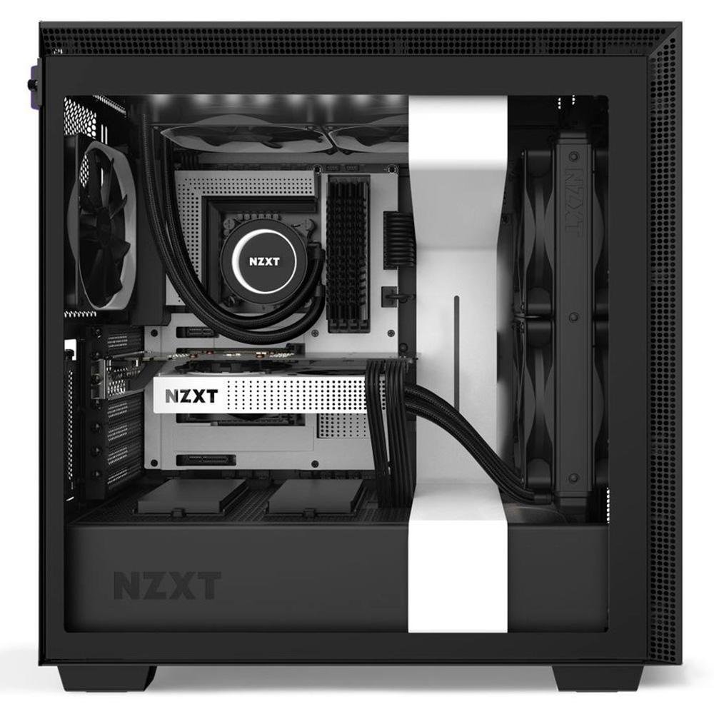 Gabinete Gamer NZXT H710i, Mid Tower, RGB, com FAN, Lateral em Vidro, Branco - CA-H710I-W1 Gabinete Gamer NZXT H710i, Mid Tower, RGB, com FAN, Lateral em Vidro, Branco - CA-H710I-W1
