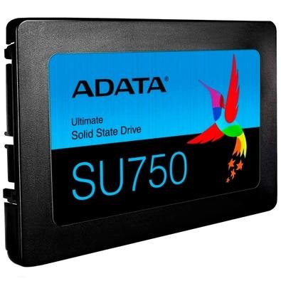 SSD 256 GB Adata SU750, SATA, Leitura: 550MB/s e Gravação: 520MB/s