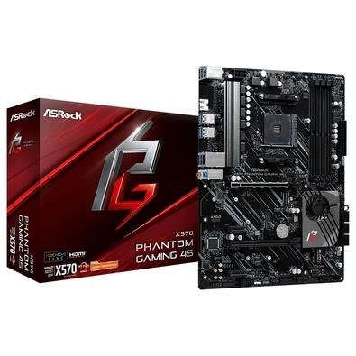 Placa Mãe ASRock X570 Phantom Gaming 4S, AMD AM4, ATX, DDR4 | KaBuM!