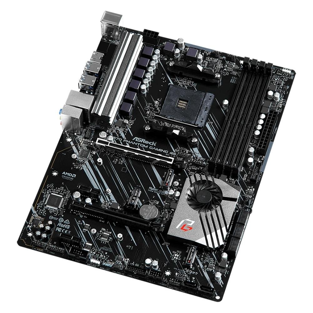 Placa Mãe ASRock X570 Phantom Gaming 4S, AMD AM4, ATX, DDR4 | KaBuM!
